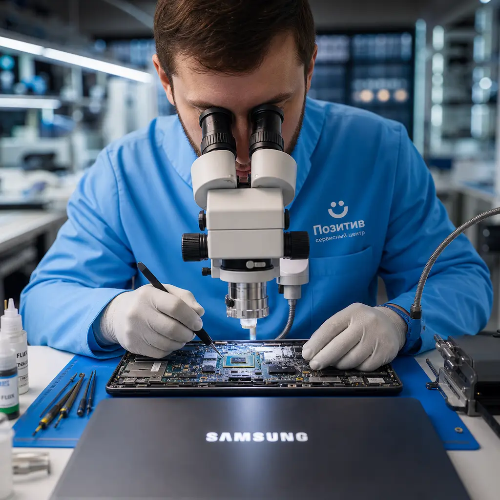 Замена видеокарты ноутбука Samsung в Воронеже