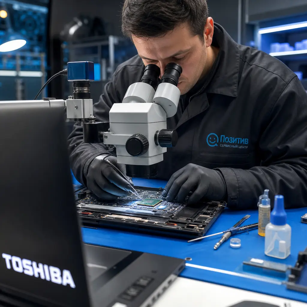 Замена видеокарты ноутбука Toshiba в Воронеже