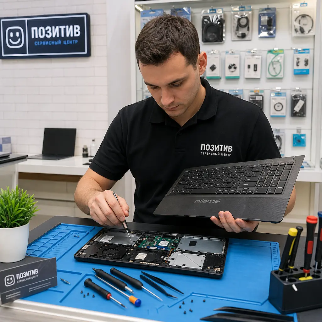 заменить клавиатуру на ноутбуке Packard Bell в Воронеже