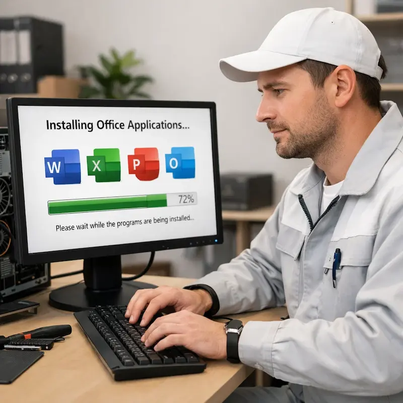 установка офисных программ на компьютер в Воронеже
