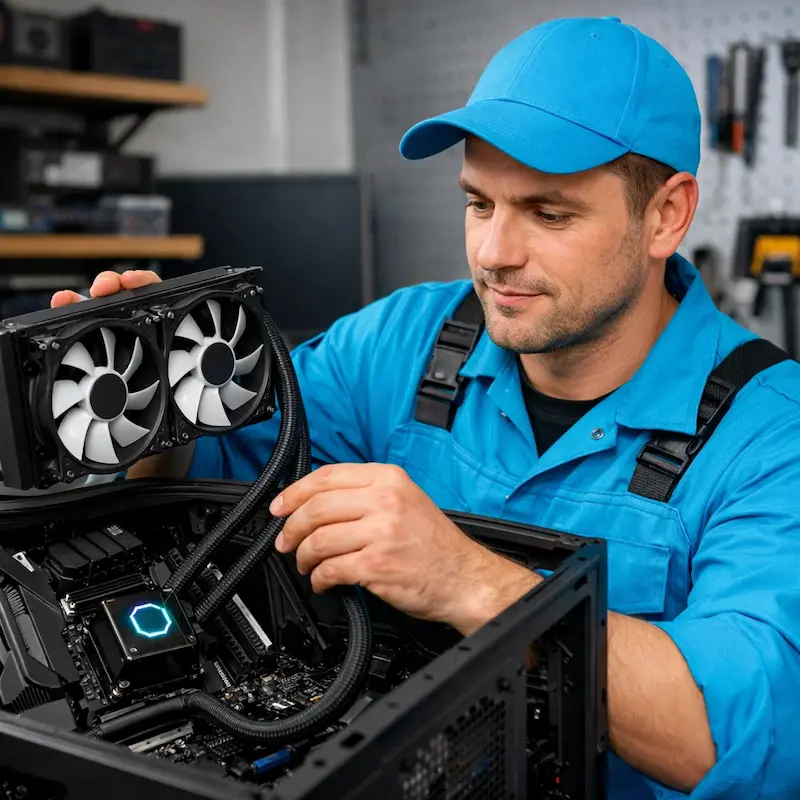 Установка водяного охлаждения на компьютер в Воронеже