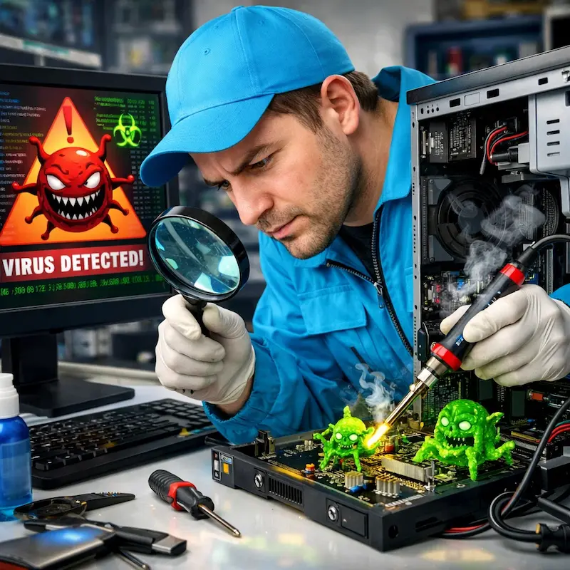 Вылечить компьютерный вирус в Воронеже